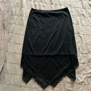 Black mesh skirt!